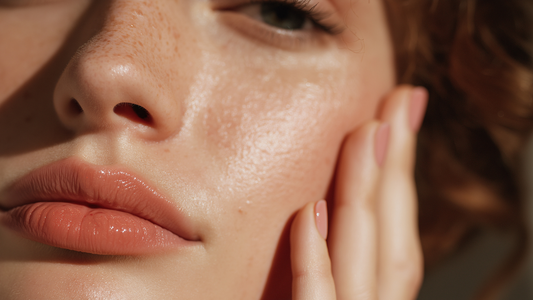 close-up of healthy skin showing skin barrier in natural light